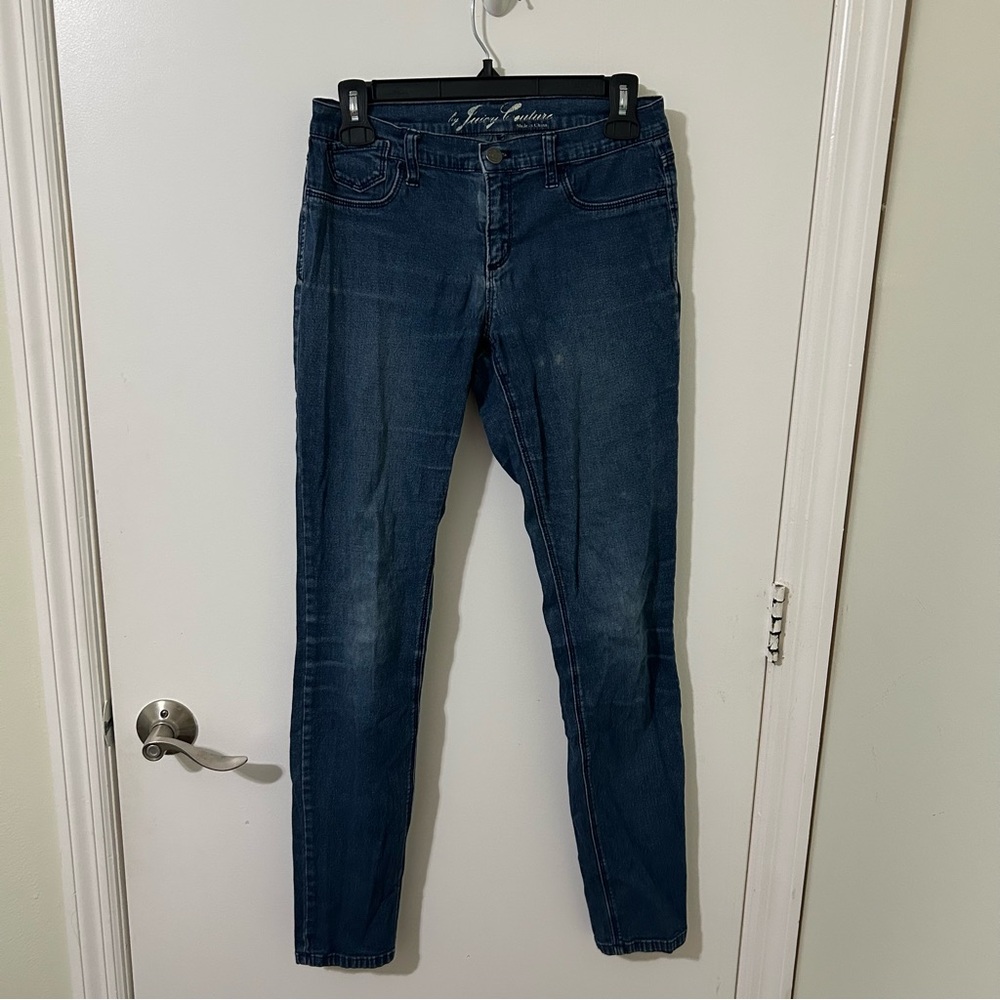 Juicy Couture Women's Blue Denim Skinny Jeans Size Medium